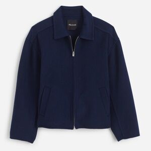 Madewell Double Faced Wool Blend Jacket True Midnight Blue Size M, NWOT